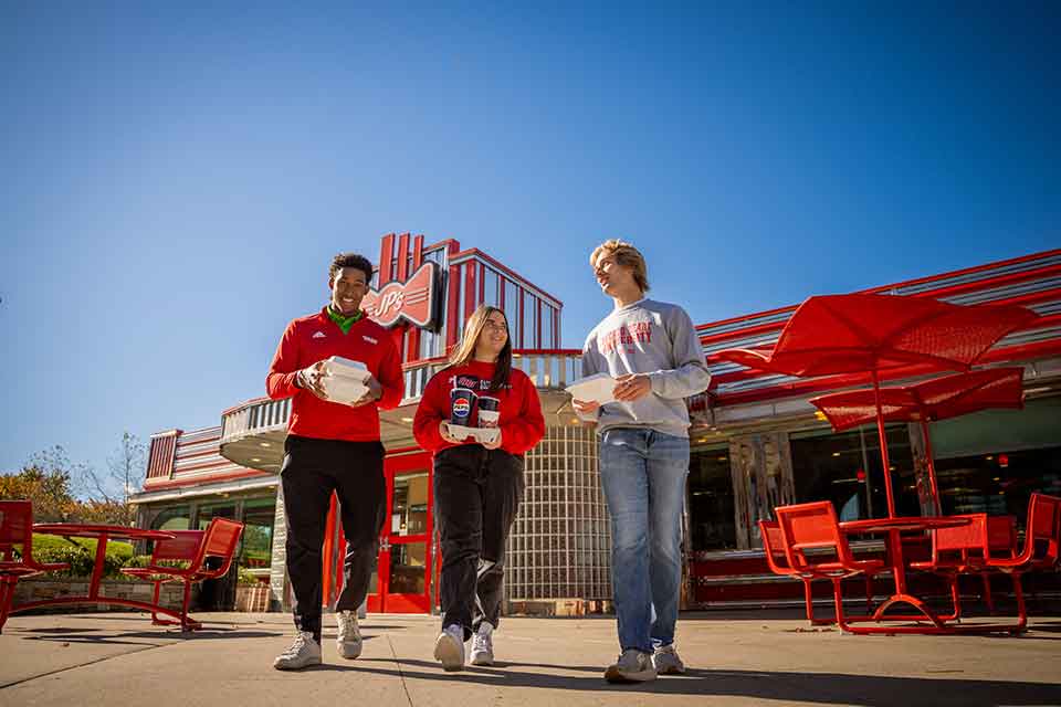 JP's Diner on campus offers a variety of classic diner food options